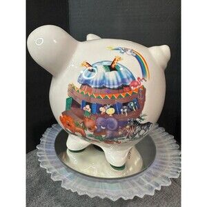 Vintage Noah's Ark Piggy Bank by Pecoware